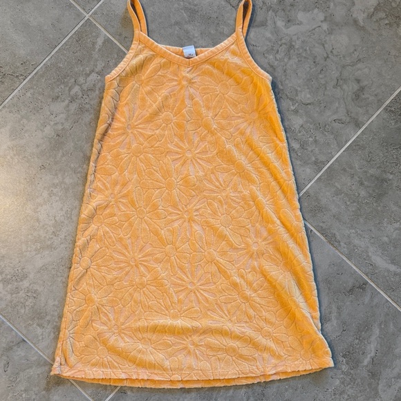 Old Navy Other - Floral Embossed Orange Slip Dress